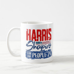Mug Harris Shapiro 2024 Pour le peuple Drapeau américa