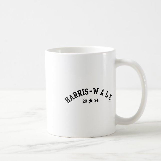 Mug Harris Tim Walz Police de caractères Baseball Élec (Droite)