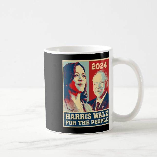 Mug Harris W 2024 Pour Les Démocrates Du Peuple Vote K (Droite)