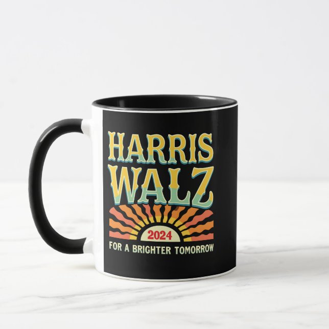 Mug Harris Waltz pour un avenir meilleur Kamala Harris (Gauche)