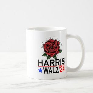 Mug Harris Waltz Vote Kamala Flower 2024