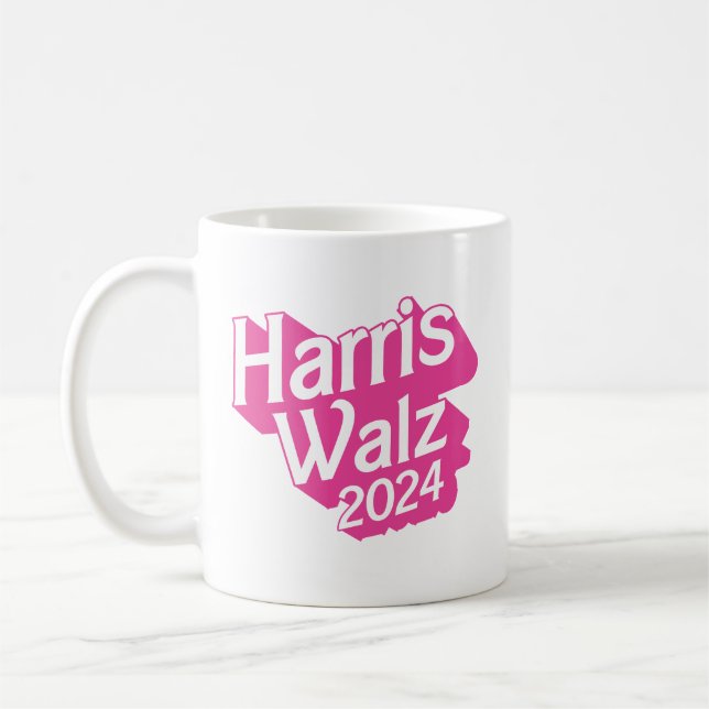 Mug Harris Walz 2024 Pink (Gauche)