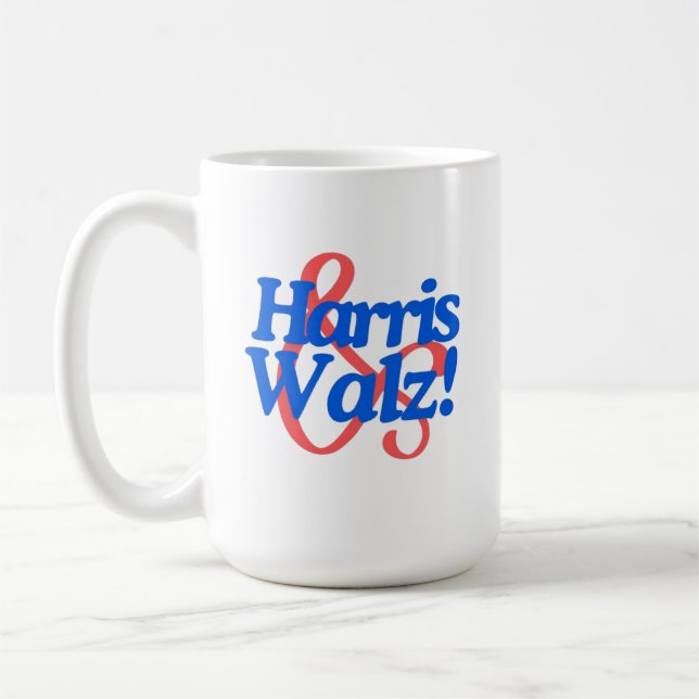 Mug Harris Walz 2024 ticket d'élection présidentielle (Gauche)