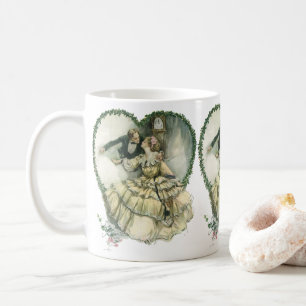 Mug Harrison Fisher vintage, mariés de Noël