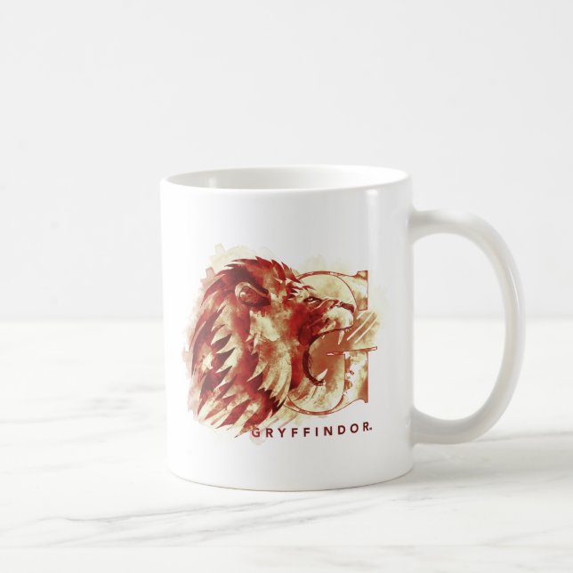 Mug Harry Potter | Aquarelle Lion GRYFFINDOR™ (Droite)