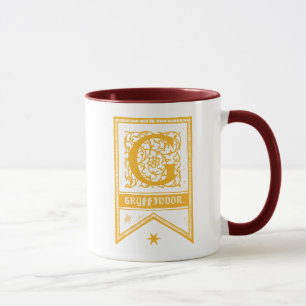 Mug Harry Potter   Bannière Monogramme Gryffindor