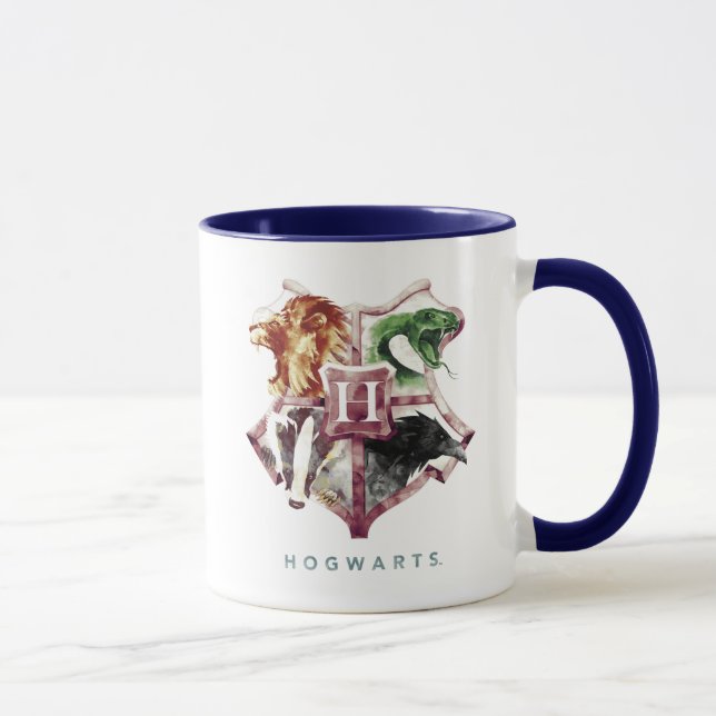 Mug Harry Potter | Blason de Poudlard™ Aquarelle (Droite)