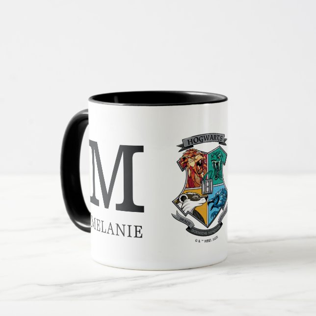 Mug Harry Potter | Blason HOGWARTS™ à carreaux (Devant gauche)