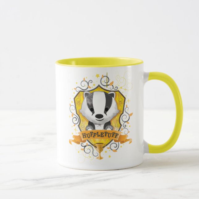 Mug Harry Potter | Blason ravissant de POUFFELEUR™ (Droite)
