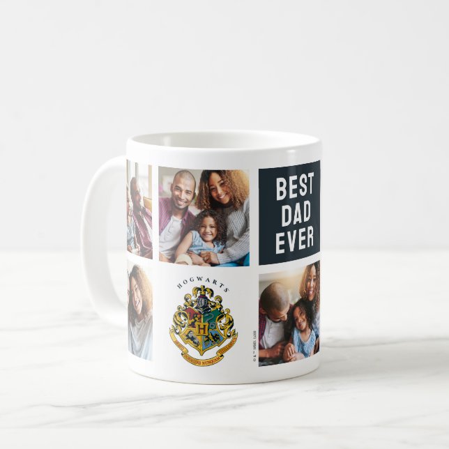 Mug Harry Potter | Cimier de Poudlard - Papa Photo Col (Devant gauche)