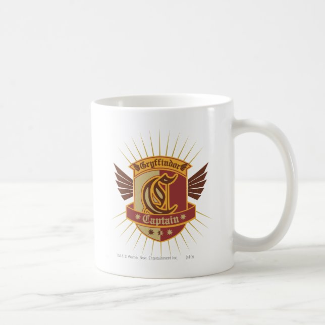 Mug Harry Potter | Gryffindor capitaine de QUIDDITCH E (Droite)