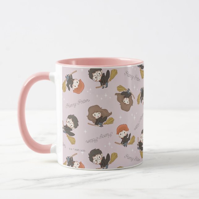 Mug HARRY POTTER™, Hermione & Ron Flying Motif (Gauche)