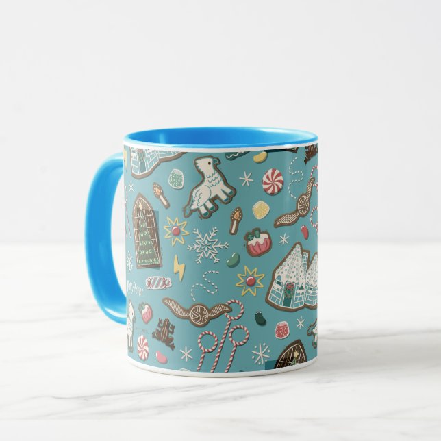 Mug HARRY POTTER™ HOGWARTS™ Motif de cookies de Noël (Devant gauche)
