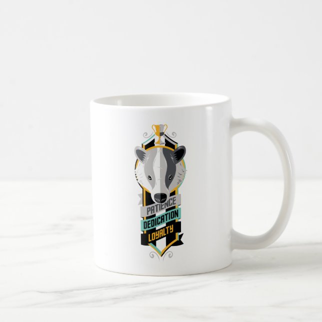Mug Harry Potter| HUFFLEPUFF™ House Traits Sigil (Droite)