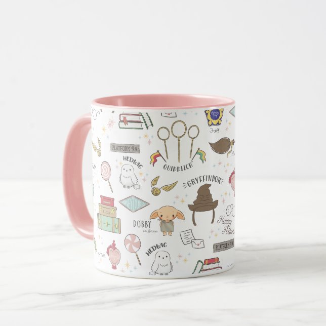 Mug HARRY POTTER™ Tiny Magic Pattern (Devant gauche)
