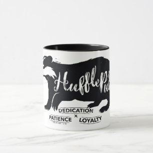 Mug Harry Potter   Typographie de silhouette HUFLEPUFF