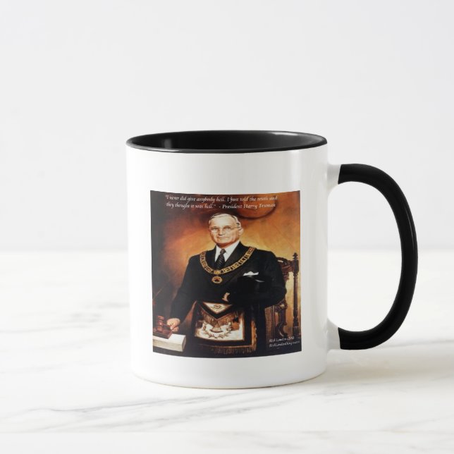 Mug Harry Truman "n'a pas donné de citation 'Em Hell' (Droite)