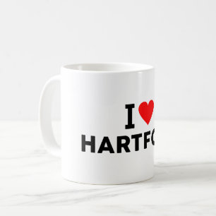 Mug Hartford États-Unis ville d'amour cœur comme voyag