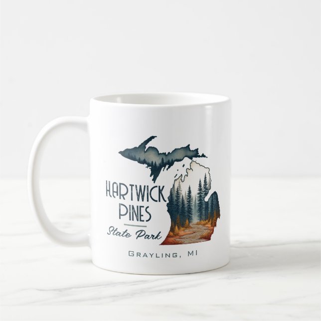 Mug Hartwick Pines State Park Souvenir Cadeau (Gauche)