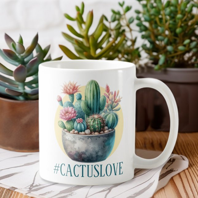Mug Hashtag Cactuslove (Créateur téléchargé)