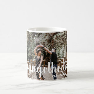 Mug hashtag changer la date photo mariage moderne