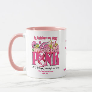 Mug Hashtag Football Lutte contre le cancer du sein Ru
