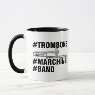 Mug Hashtags de la bande de Marching Trombone