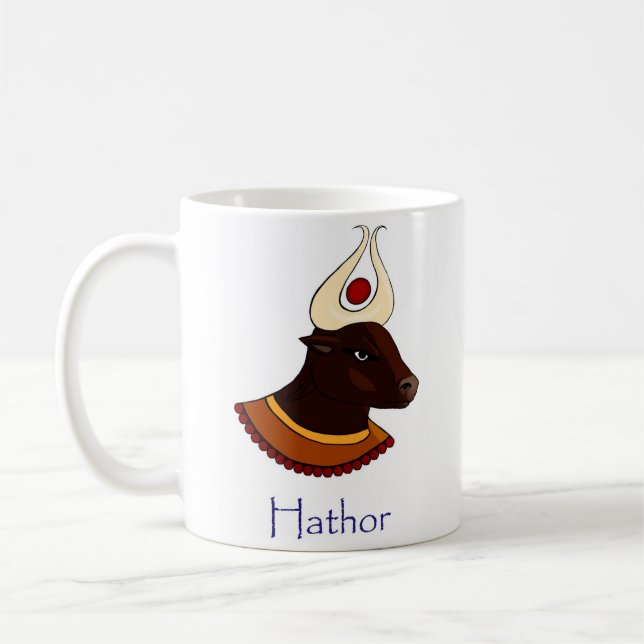 Mug Hathor - Ancienne déesse de la vache égyptienne (Gauche)