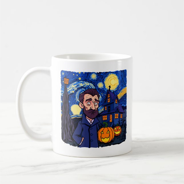 Mug Hauné Van Gogh Scène - Gothic Starry Halloween N (Gauche)