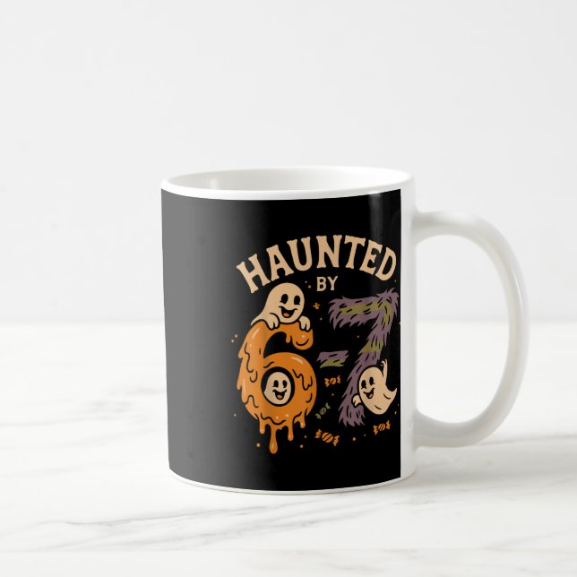 Mug Haunted Six Seven 6 7 Meme 67 Skeleton Hand Hallow (Droite)