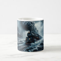 Haunting Steam Train à travers une ville oubliée