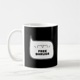 Mug HAUSSES D'ÉPAULES GRATUITES Kaomoji drôles Émotico