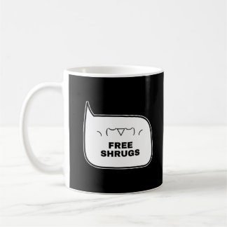 Mug HAUSSES D'ÉPAULES GRATUITES Kaomoji drôles Émotico