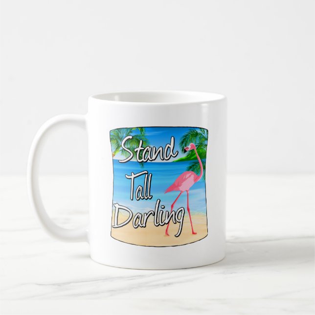 Mug Haut Flamant rose Darling (Gauche)