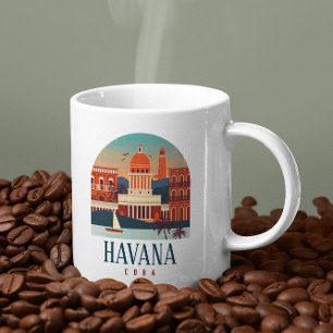 Mug Havana Cuba Île Vintage Minimal Retro City