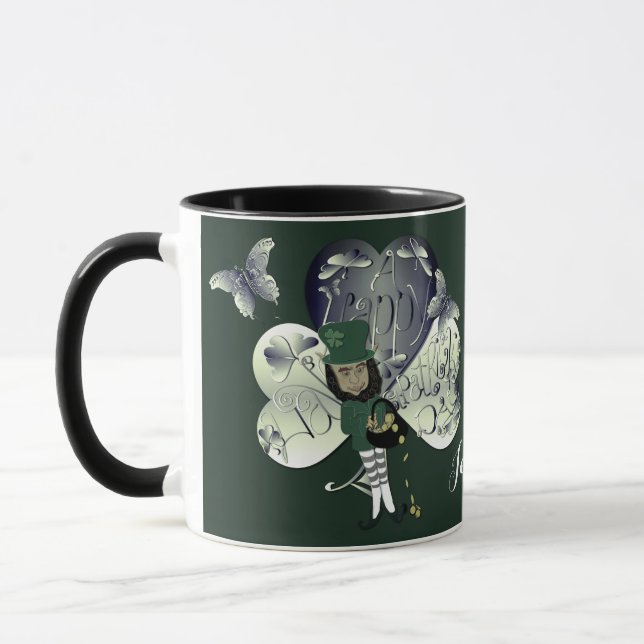 Mug "Have a Happy St. Patrick's Day" Leprechaun  (Gauche)