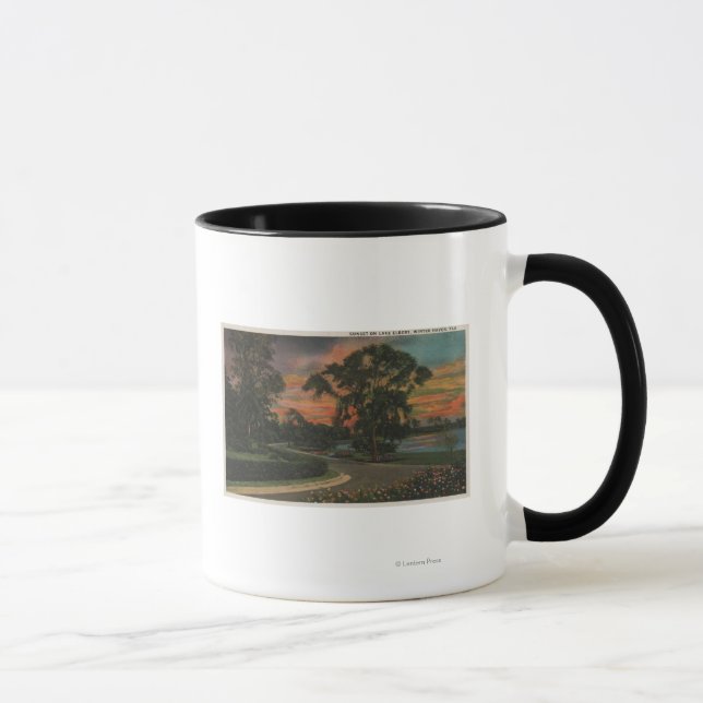 Mug Haven d'hiver, Floride - Vue coucher de soleil sur (Droite)