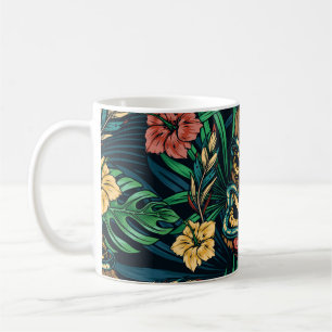 Mug Hawaï Tiki Masque Motif tropical