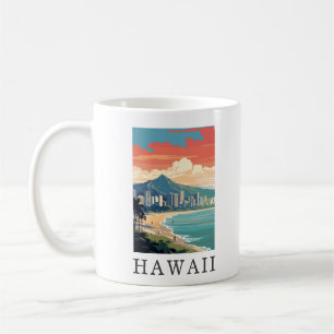 Mug Hawaii Beach Travel Vintage