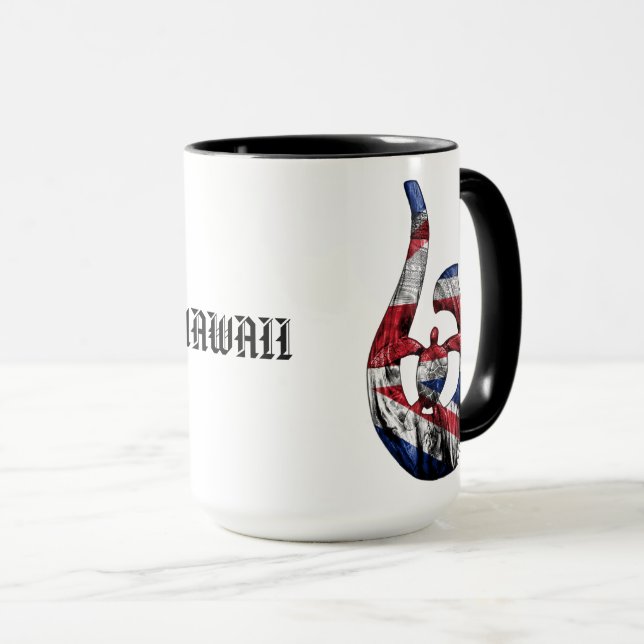 Mug Hawaii Honu Tribal Hook HIFlag (Devant droit)