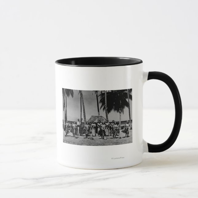 Mug Hawaii - Ligne de Hula Girls Dancing (Droite)