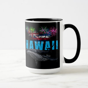 MUG HAWAII NYE TRIBAL POLYNÉSIEN HUMPBACK FEU