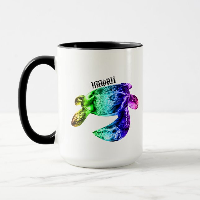 Mug Hawaii Tribal Honu Rainbow (Gauche)