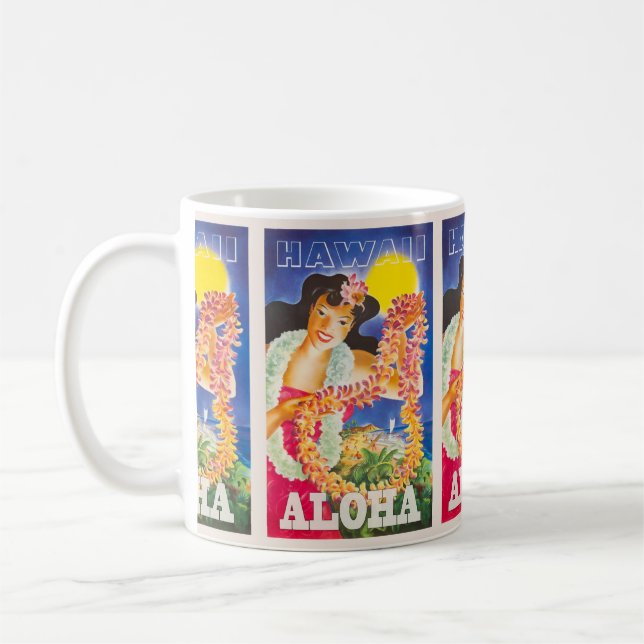 Mug Hawaii Voyage Vacances (Gauche)