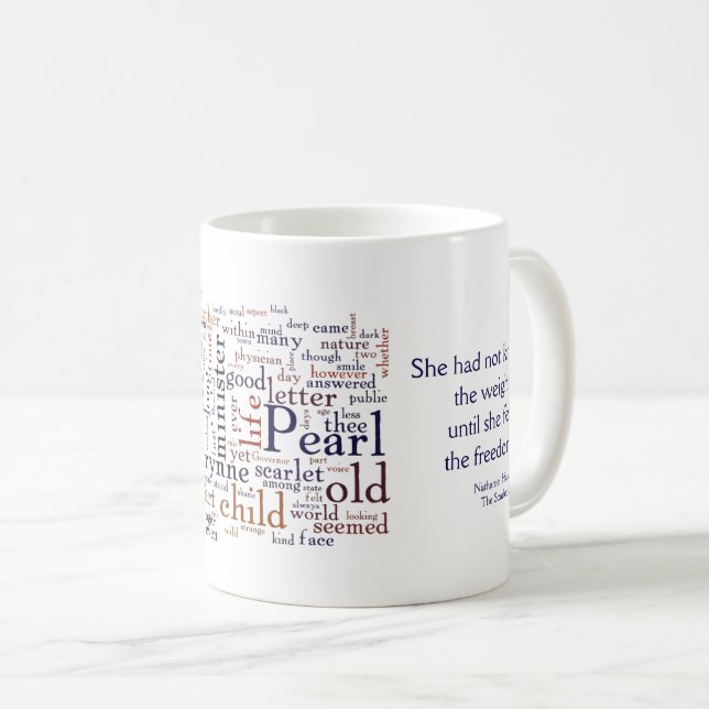 Mug Hawthorne - les mots et la citation de lettre (Devant droit)