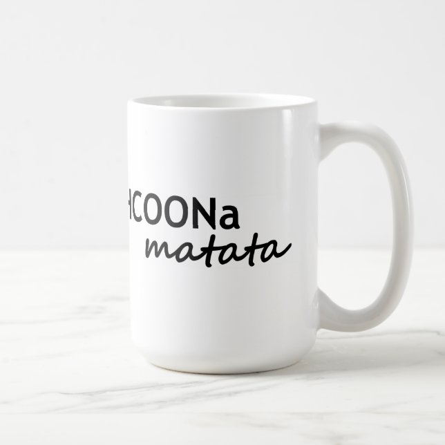 Mug HCOONa Matata ne s'inquiètent pas soit chimiste (Droite)