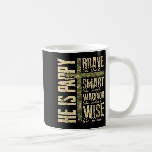 Mug He Is Pappy Camo Religious Father's Day Christian  (Droite)