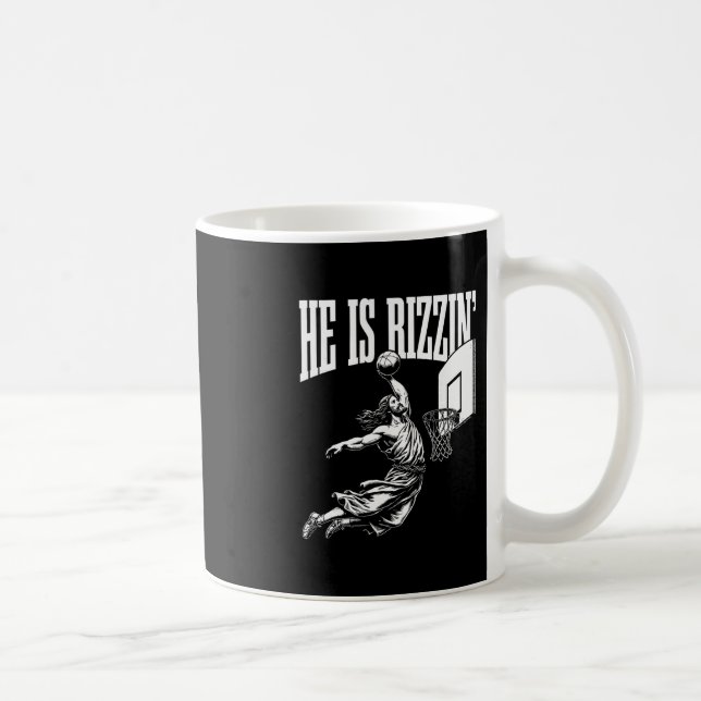 Mug He Is Rizzin Funny Easter Rizz Meme Sketll  (Droite)