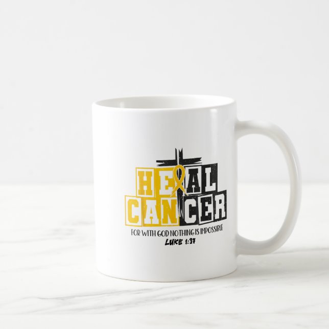 Mug Heal Cancer Childhood Cancer Awareness God Christi (Droite)