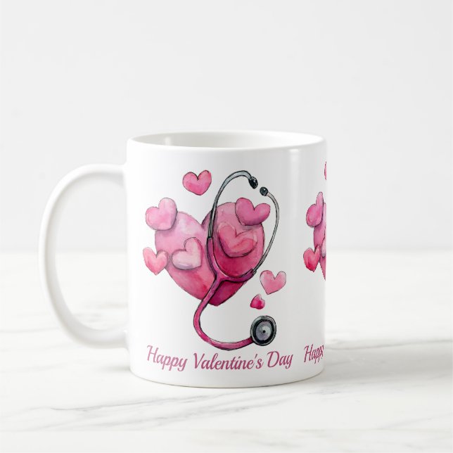 Mug Healing Hearts Valentine Design (Gauche)